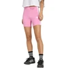 Moterų adidas Essentials 3-Stripes aukšto liemens dviratininko šortai, rožiniai, KT1625