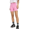 Moterų adidas Essentials 3-Stripes aukšto liemens dviratininko šortai, rožiniai, KT1625