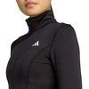 Moterų džemperis su užtrauktuku adidas Optime Essentials, juodas, JM9185