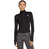 Moterų džemperis su užtrauktuku adidas Optime Essentials, juodas, JM9185