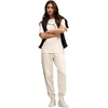 Moterų kelnės Puma ESS Graphic Animal Comfort smėlio spalvos 692464 87