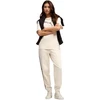 Moterų kelnės Puma ESS Graphic Animal Comfort smėlio spalvos 692464 87