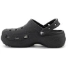 Moterų klumpės CROCS CLASSIC PLATFORM GLITTER CLOG W, juodos, 207241-001