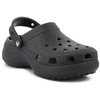 Moterų klumpės CROCS CLASSIC PLATFORM GLITTER CLOG W, juodos, 207241-001