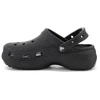 Moterų klumpės CROCS CLASSIC PLATFORM GLITTER CLOG W, juodos, 207241-001