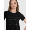 Moterų laisvalaikio marškinėliai su spauda 4F 4FRSS25TTSHF3162-20S