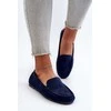 Moterų Navy Suede Moccasins Ranica