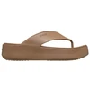 Moterų platformos tipo sandalai „Crocs Getaway Flip“, rudi, 209410 2JJ