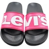 Moterų šlepetės per pirštą Levi's June L, rožinės ir juodos spalvos, VPOL0239S-3841