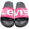 Moterų šlepetės per pirštą Levi's June L, rožinės ir juodos spalvos, VPOL0239S-3841