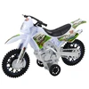 Lean Toys Žaislinis motokrosinis motociklas su šviesos ir garso efektais, baltas