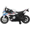 Motociklas elektrinis BMW S1000RR balta versija – mažiesiems greičio entuziastams ir žaidimų nuotykiams.