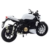 Lean Toys METALINIS SPORTINIS MOTOCIKLAS – Baltas 1:12