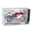 Lean Toys Raudonas Metalinis Sportinis Motociklas su Šviesomis ir Garsais 1:12