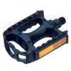 MTB PVC pedalai juodi