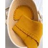 Muslino patalynės komplektas su raukinuku, 2 dalių, honey-yellow