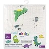 Albis Akuku muslininis pledukas 110x105 cm. Dinozaurai, A0685