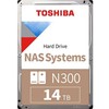 TOSHIBA BULK N300 NAS vidinis kietasis diskas 3,5 colio SATA 14TB 512MB