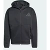 Naujas "Adidas" ZNE vyriškas juodas džemperis su gobtuvu ir pilnu užtrauktuku - JE7538