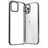 Joyroom New Beautiful Series ultra plonas with electroplated frame iPhone 12 Pro Max dėklas telefonui juodos spalvos (JR-BP796)