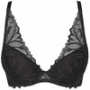Nėriniuota juoda push-up“ liemenėlė Eclipse“