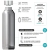 Quokka Solid - Stainless Steel Thermal Bottle 510 ml (Juodas Marble)