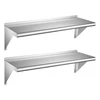 Nerūdijančio plieno lentynos VEVOR JC-DWS-1236-418, 305 x 914 mm, 2 vnt.