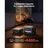 VEVOR Nešiojama 2400W saulės generatoriaus stotis