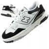 New Balance 550 jaunimo sportiniai bateliai odiniai madingi juodi balti
