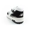 New Balance 550 jaunimo sportiniai bateliai odiniai madingi juodi balti