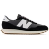 New Balance vyriški sportbačiai, zomšos odos laisvalaikio sportiniai bateliai, juodi (MS237GA)