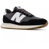 New Balance vyriški sportbačiai, zomšos odos laisvalaikio sportiniai bateliai, juodi (MS237GA)