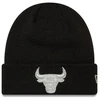 New Era NBA Chicago Bulls Metalinė Juoda Megzta Kepurė Su Atvartu - 60691272