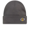New Era NBA LA Los Angeles Lakers Mini logotipas Tamsiai pilka megzta kepurė su atvartu - 60691118