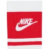 Nike Everyday Elevated Crew kojinės, 3 poros, baltos ir raudonos, IM7949 900