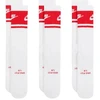 Nike Everyday Elevated Crew kojinės, 3 poros, baltos ir raudonos, IM7949 900