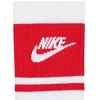 Nike Everyday Elevated Crew kojinės, 3 poros, baltos ir raudonos, IM7949 900