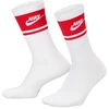 Nike Everyday Elevated Crew kojinės, 3 poros, baltos ir raudonos, IM7949 900