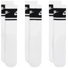 Nike Everyday Elevated ilgos kojinės, 3 poros, baltos ir juodos spalvos, IM7949 901