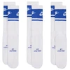 Nike Everyday Elevated ilgos kojinės, 3 poros, baltos ir mėlynos spalvos, IM7949 904