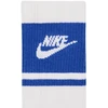 Nike Everyday Elevated ilgos kojinės, 3 poros, baltos ir mėlynos spalvos, IM7949 904