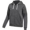 Nike Park 26 Fleece Bliuzonas su gobtuvu ir pilnu užtrauktuku moterims, tamsiai pilkos IB1230 063