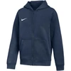 Nike Park 26 Fleece Džemperis su gobtuvu ir pilnu užtrauktuku vaikams, tamsiai mėlynas IB1232 410