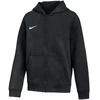 Nike Park 26 Fleece džemperis su gobtuvu ir pilnu užtrauktuku, vaikiškas, juodas IB1232 010