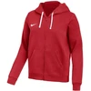Nike Park 26 Fleece džemperis su gobtuvu, pilnai užsegamas, moterims, raudonas IB1230 657