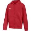Nike Park 26 Fleece pilnu užtrauktuku su gobtuvu vaikams Raudonas IB1232 657