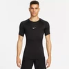 Nike Pro prigludusio silueto trumpomis rankovėmis Dri-FIT treniruočių marškinėliai FB7932-010