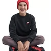Nike Sportswear Club Fleece Vaikiškas bliuzonas Juodas FD3006 012