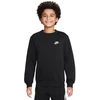 Nike Sportswear Club Fleece vaikiškas džemperis, juodas FD3006 010