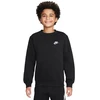 Nike Sportswear Club Fleece vaikiškas džemperis, juodas FD3006 010